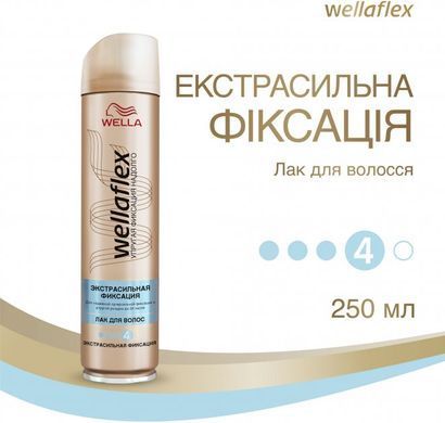 Лак для волос Wella Wellaflex Экстрасильная фиксация 250 мл