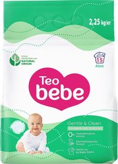 Пральний порошокTeo bebe 2.25 кг ALOE автомат, 2250, 15, автомат, дитяча, порошок, Болгарія