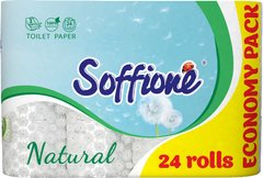 Туалетная бумага Soffione Natural 3 слоя 24 рулона