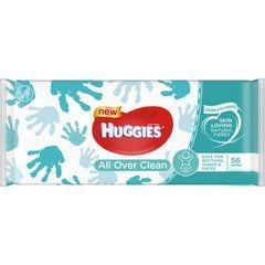 Влажные салфетки для детей Huggies OverClean 56 шт.