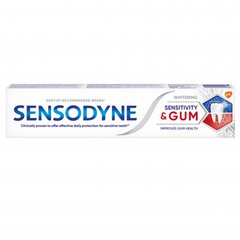 Зубная паста Sensodyne Чувствительность зубов и защита десен Отбеливающая 75 мл