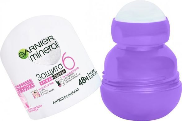 Антиперспирант Garnier Mineral Защита 6 Нежность хлопка роликовый 50 мл