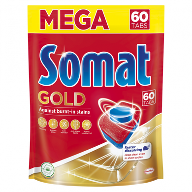 Таблетки для мытья посуды Somat Gold 60 шт.