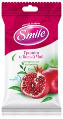 Влажные салфетки Smile Гранат и белый чай 15 шт