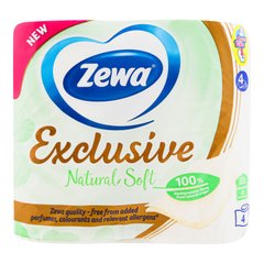 Туалетний папір Zewa Natural Soft 4 шари 4 шт.