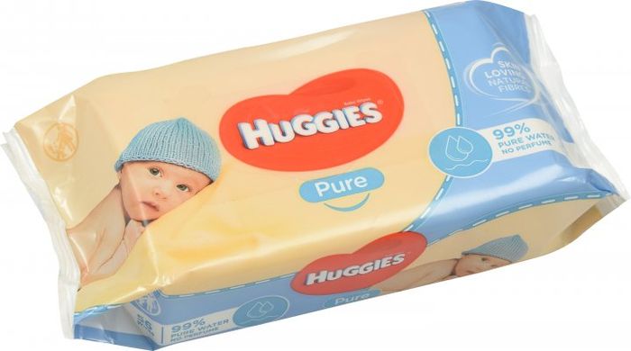 Салфетки влажные Huggies Pure 56 шт.