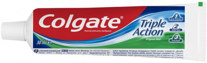 Зубна паста Colgate Потрійна дія 50 мл