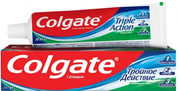 Зубна паста Colgate Потрійна дія 50 мл