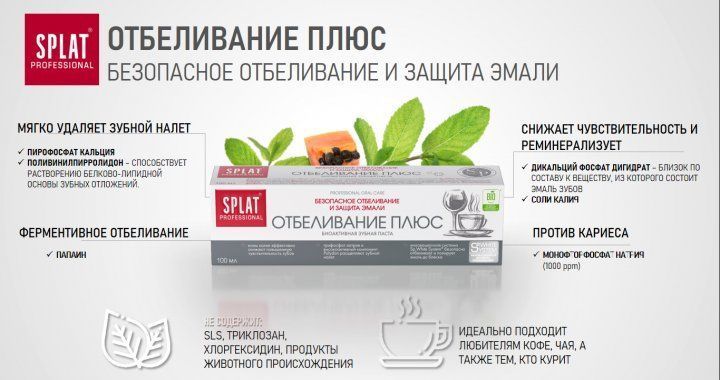 Зубна паста Splat Professional White plus 100 мл