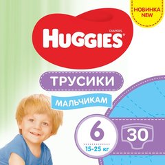 Трусики-подгузники Huggies Pants 6 Jumbo (15-25кг) для мальчиков 30 шт