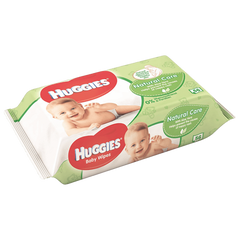 Влажные салфетки для детей Huggies Natural Care Aloe Vera 56 шт.