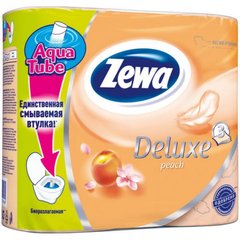 Туалетний папір Zewa Deluxe 3-шаровий Персик 4 шт.