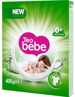 Пральний порошок Teo Bebe Aloe автомат 400 г, 400, 3, автомат, дитяча, порошок, Болгарія